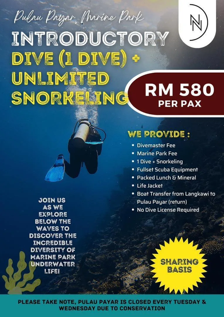 pulau payar diving with snorkeling